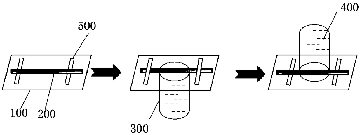 Embedding method of fiber-shaped sample for axial ultrathin slice