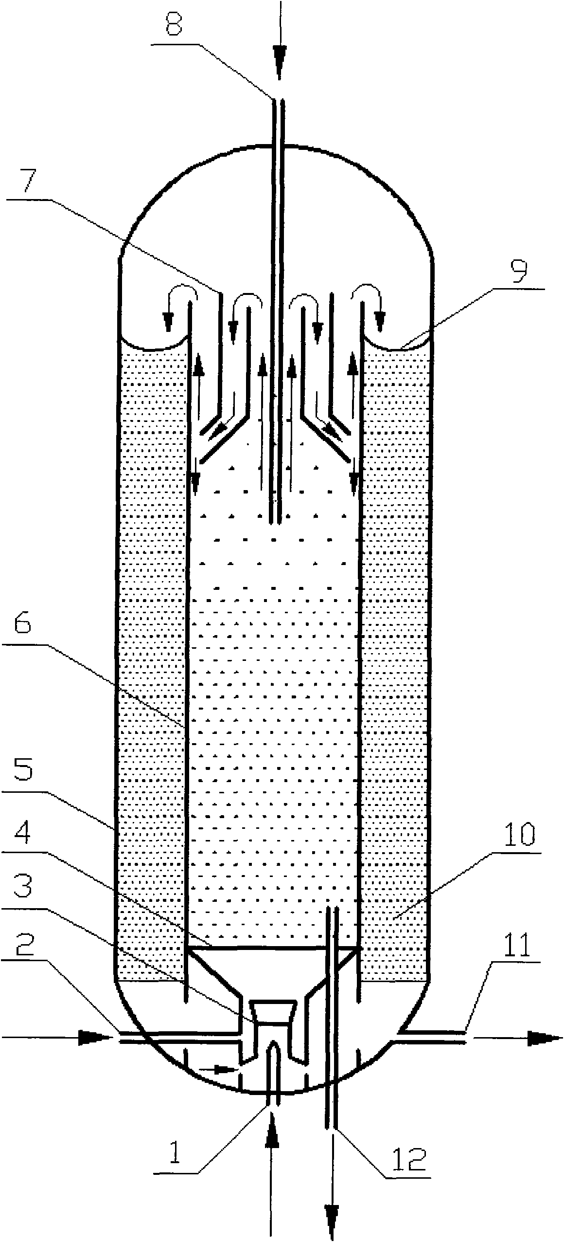 Heavy oil hydroprocessing method and reactor