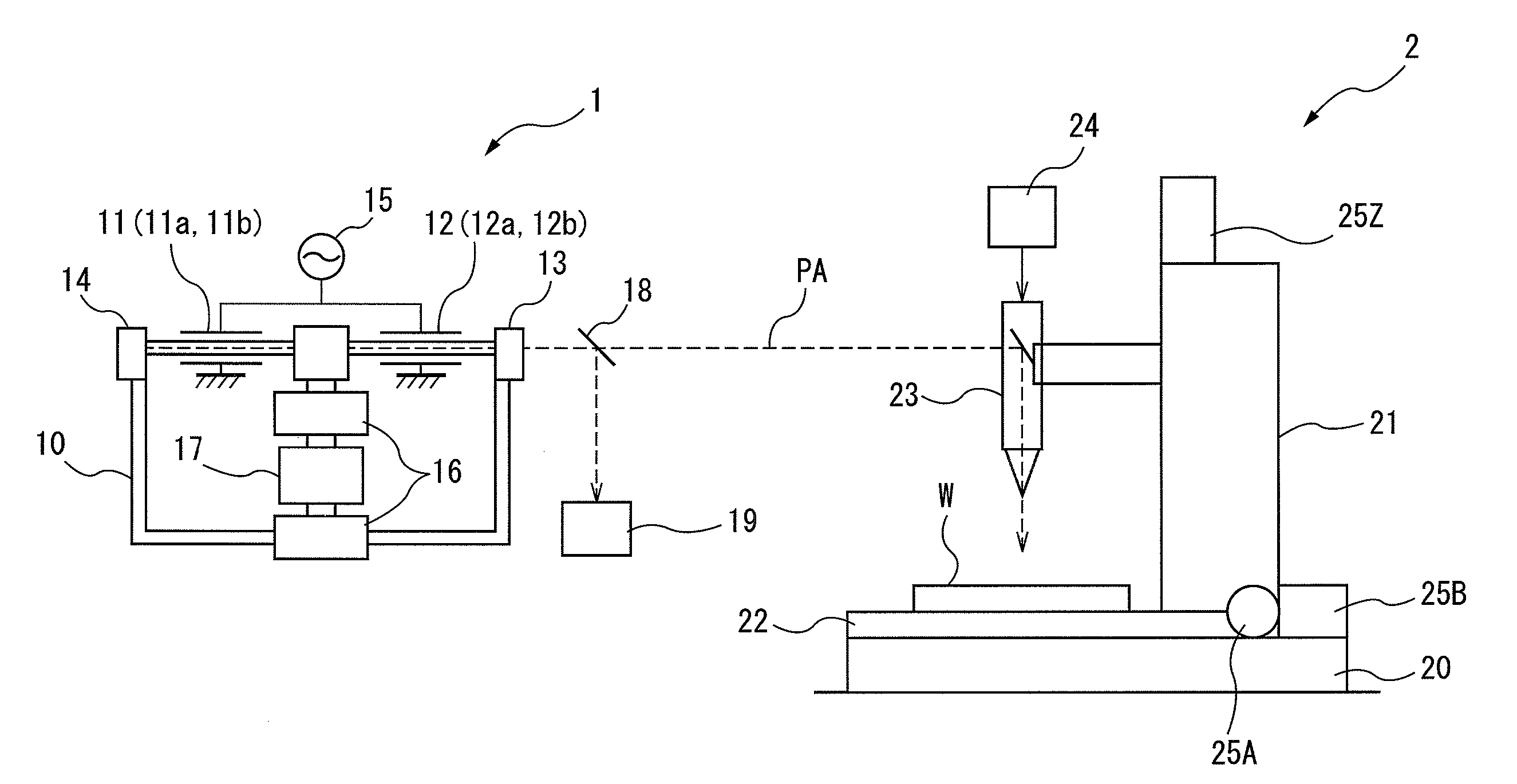 Laser processing apparatus carrying out control to reduce consumed power