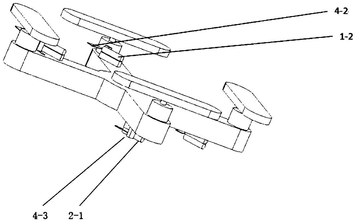 Four-rotor UAV (Unmanned Aerial Vehicle) obstacle avoidance device and method based on infrared light ranging