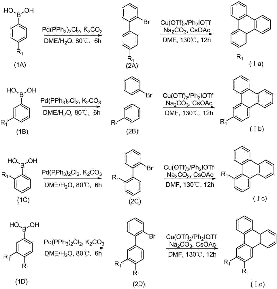 Synthetic method for 9,10-benzophenanthrene compound