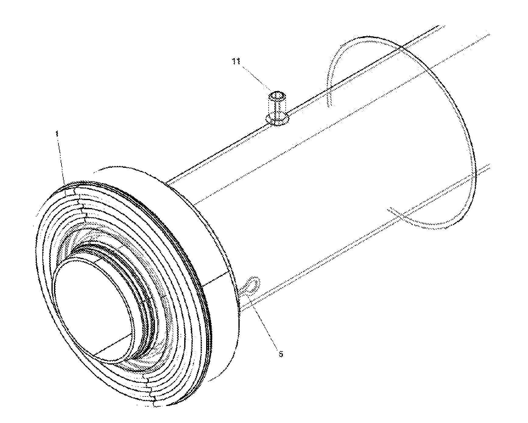 Method for producing a solar power receiving tube and resulting tube