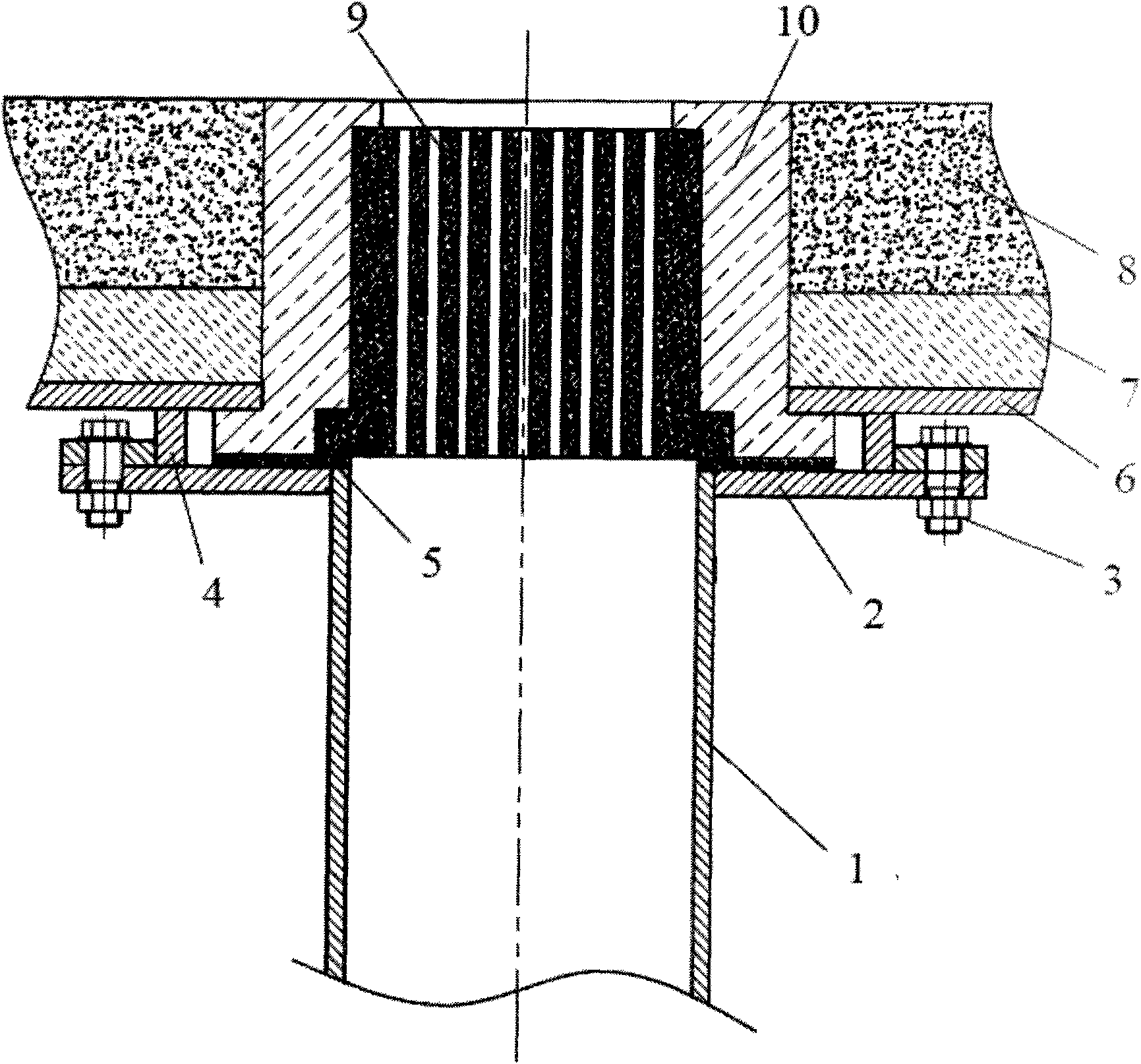 Combined air supply nozzle, rotary kiln and preparation method of rotary kiln