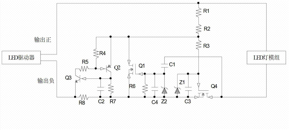 LED driving hot swap control circuit