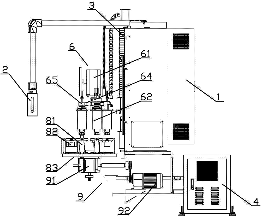 Automatic honing device and machining method