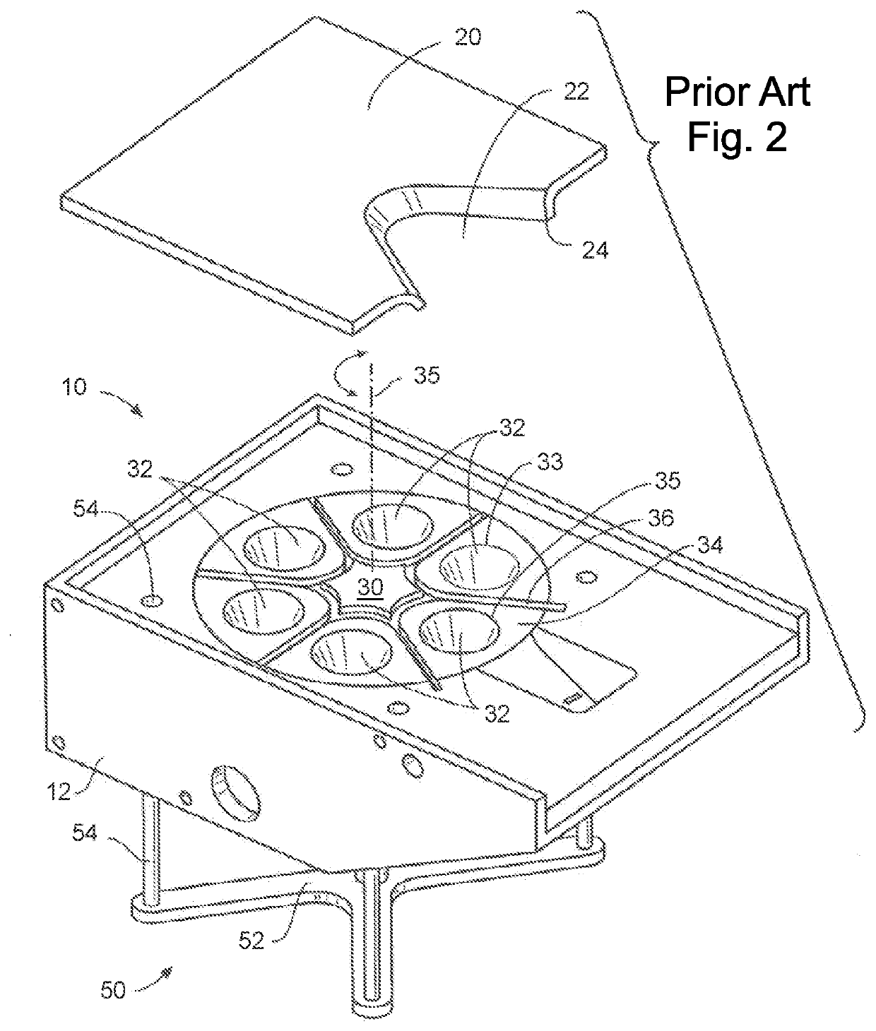 Crucible cover for coating with an electron beam source