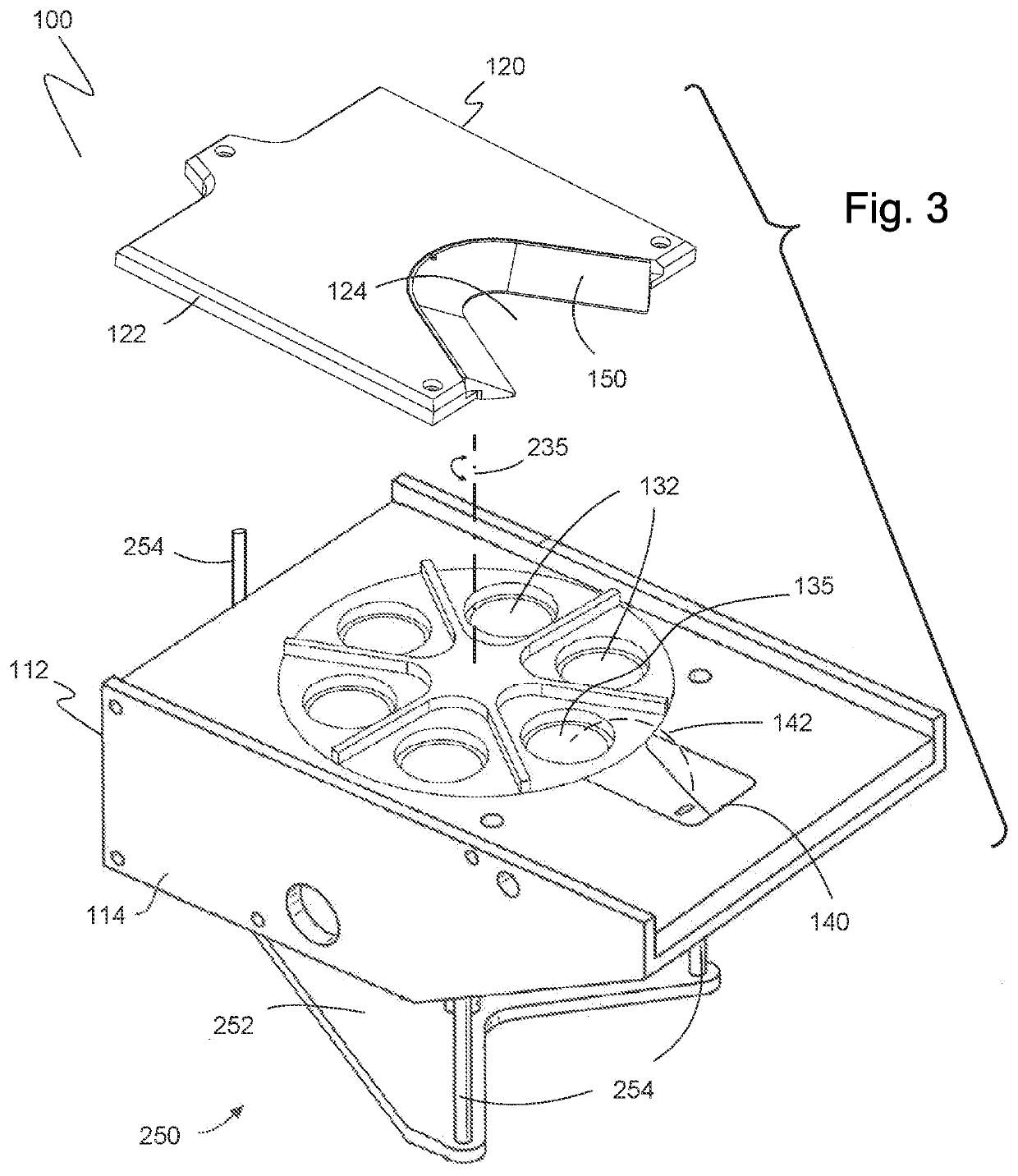 Crucible cover for coating with an electron beam source