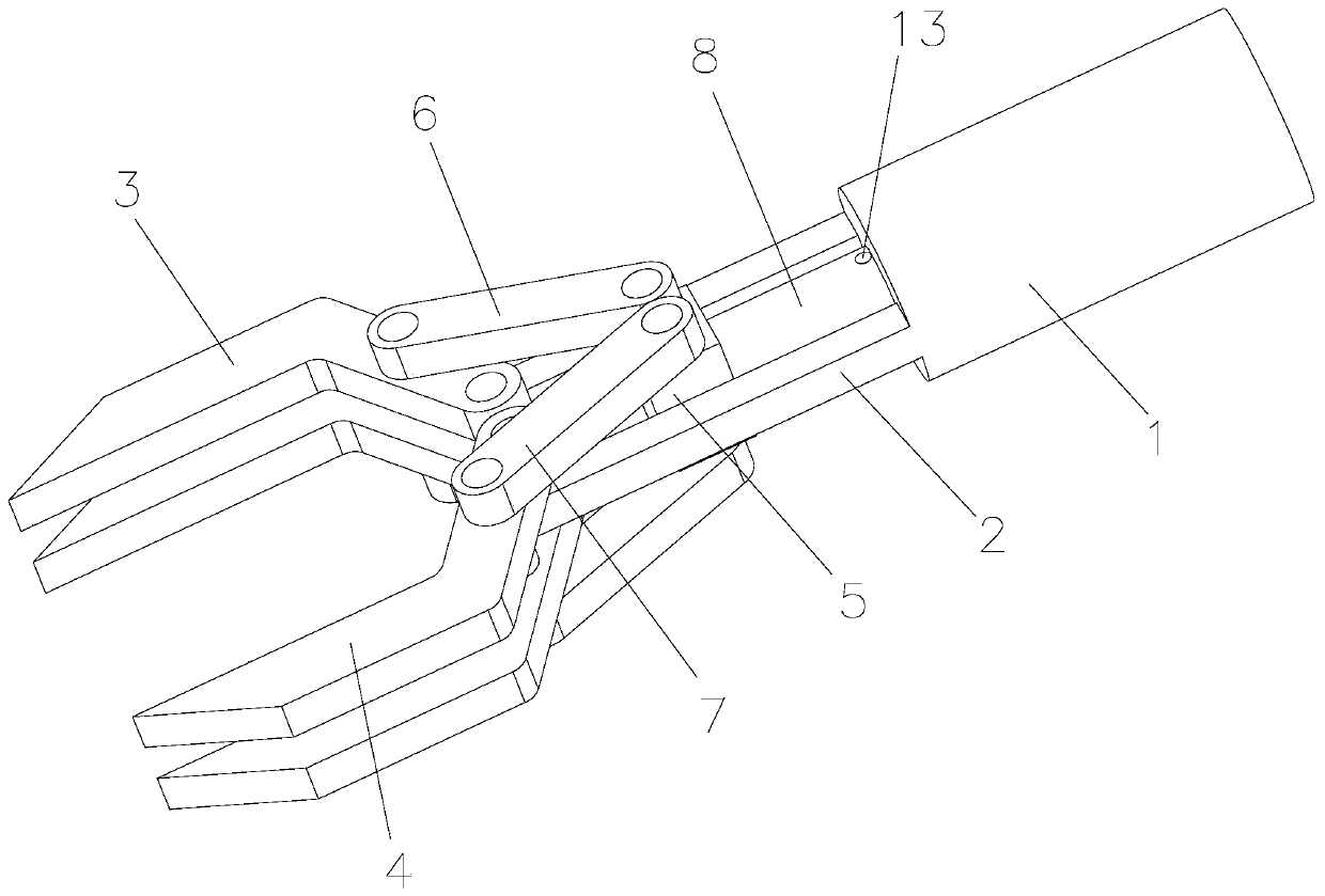 Pneumatic connecting rod manipulator for preventing air cylinder failure