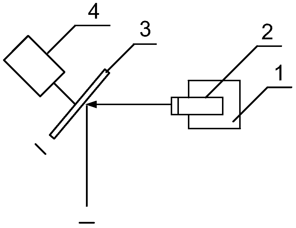 Plane mirror reflection based micro-cantilever deflection detecting system of micro-cantilever array sensor and detecting method