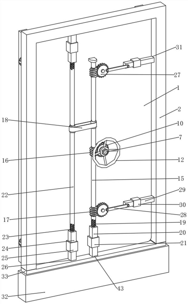 Civil air defense engineering protective door for subway civil air defense