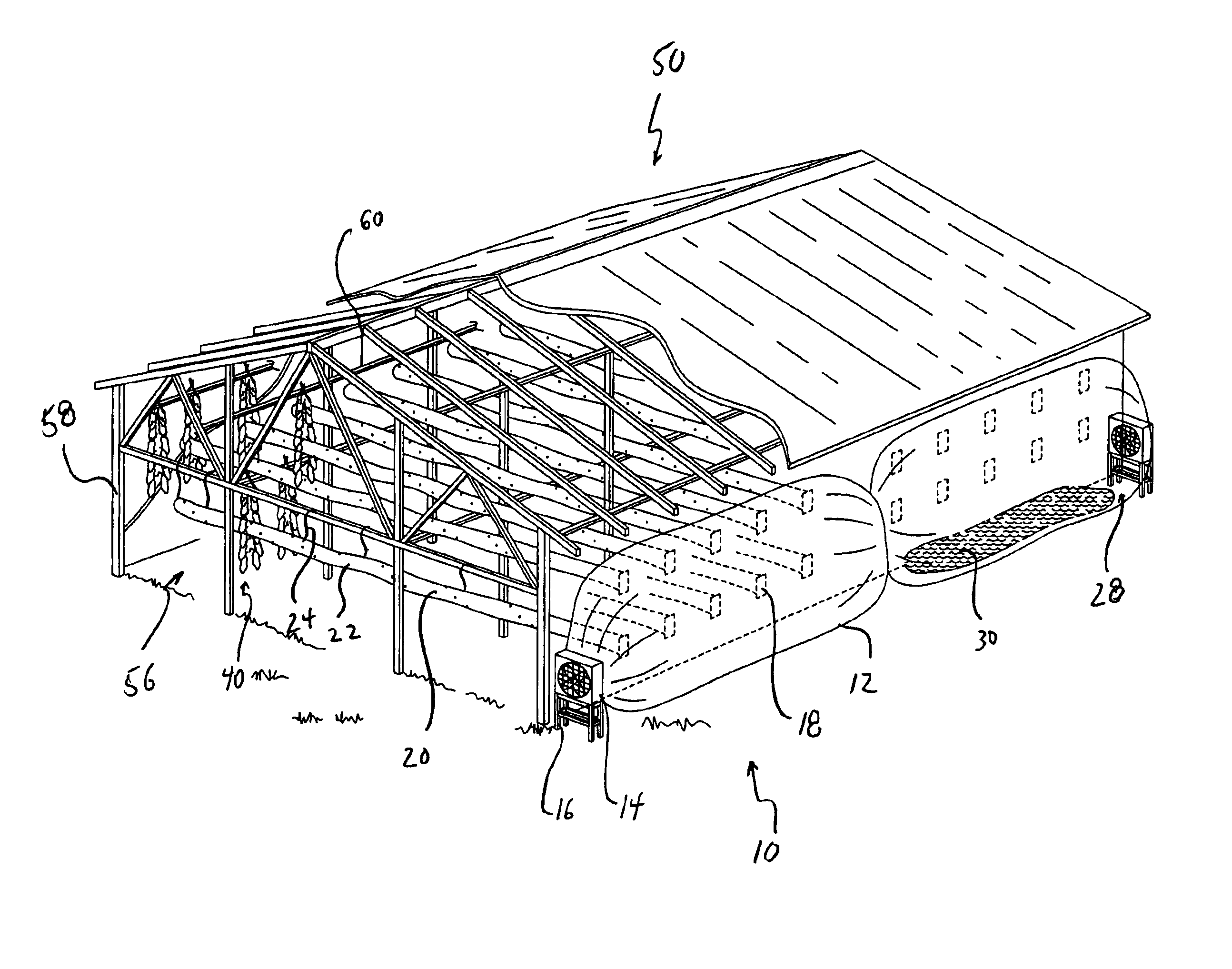 Method and apparatus for facilitating a tobacco curing process