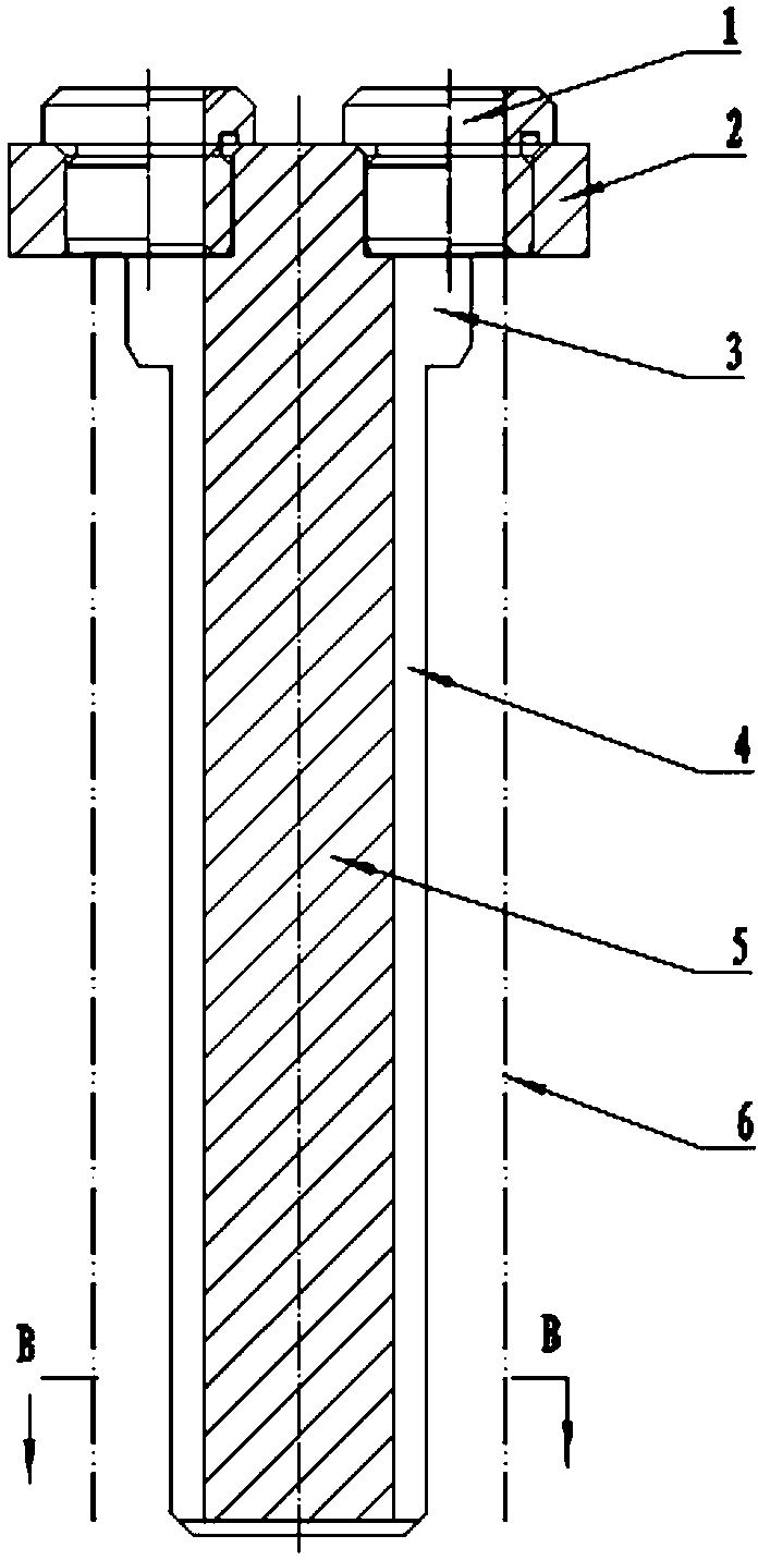 Method for rapidly cold-extracting scrapped nylon sleeve in concrete sleeper and special drill jig