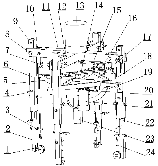 Submarine with hung emulational baits