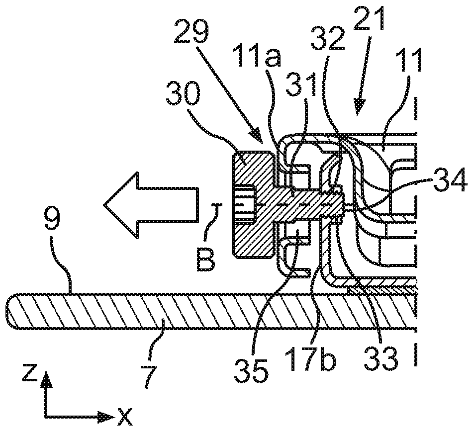 Door with bracket for correcting the special correction device and door of the front panel and home appliance and method for correction