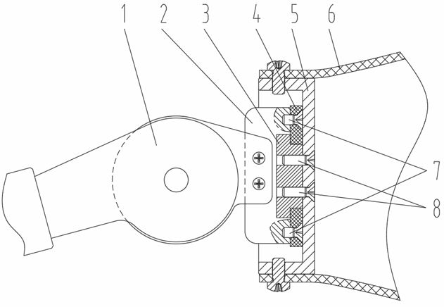 Novel passive rotator for skeletal prosthetic arm