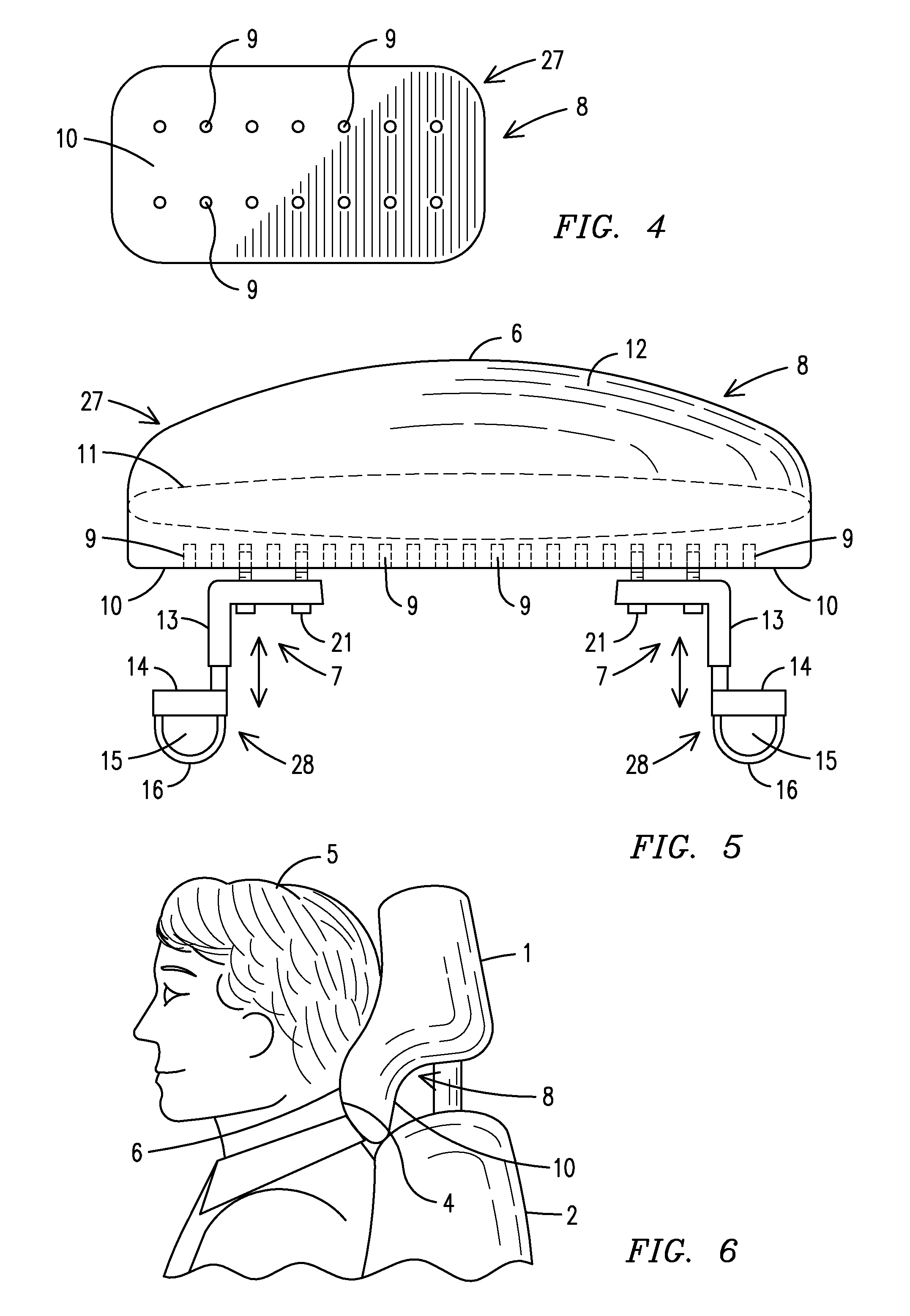 Vehicle seat neck protection device