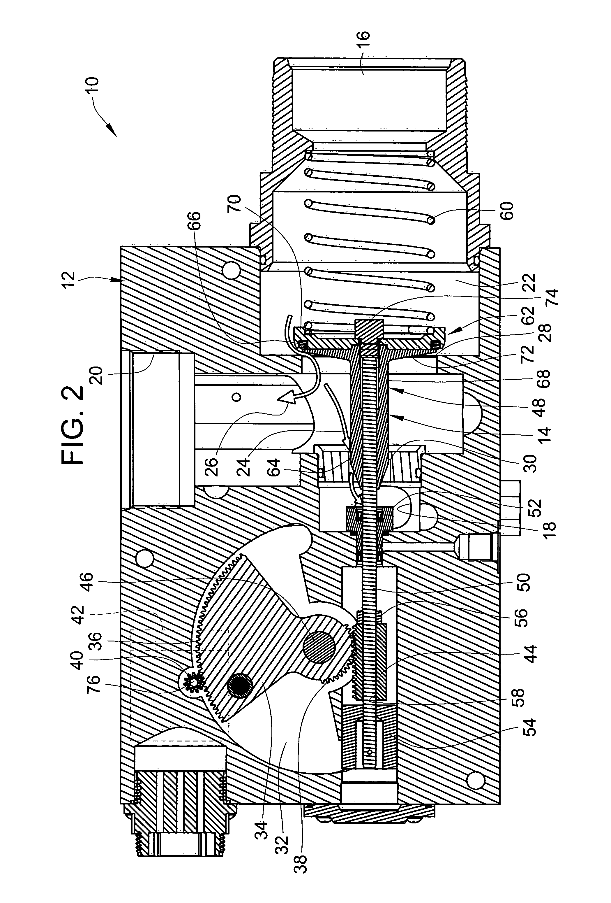 Fluid metering valve