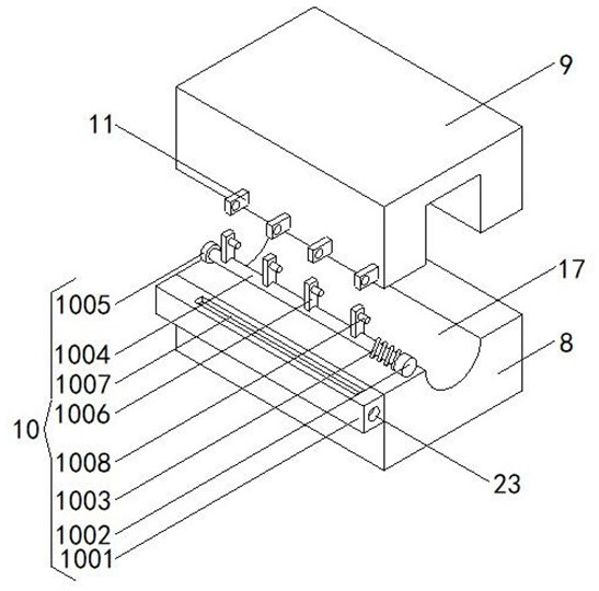 Hardness detection device and detection method for high-strength steel bars