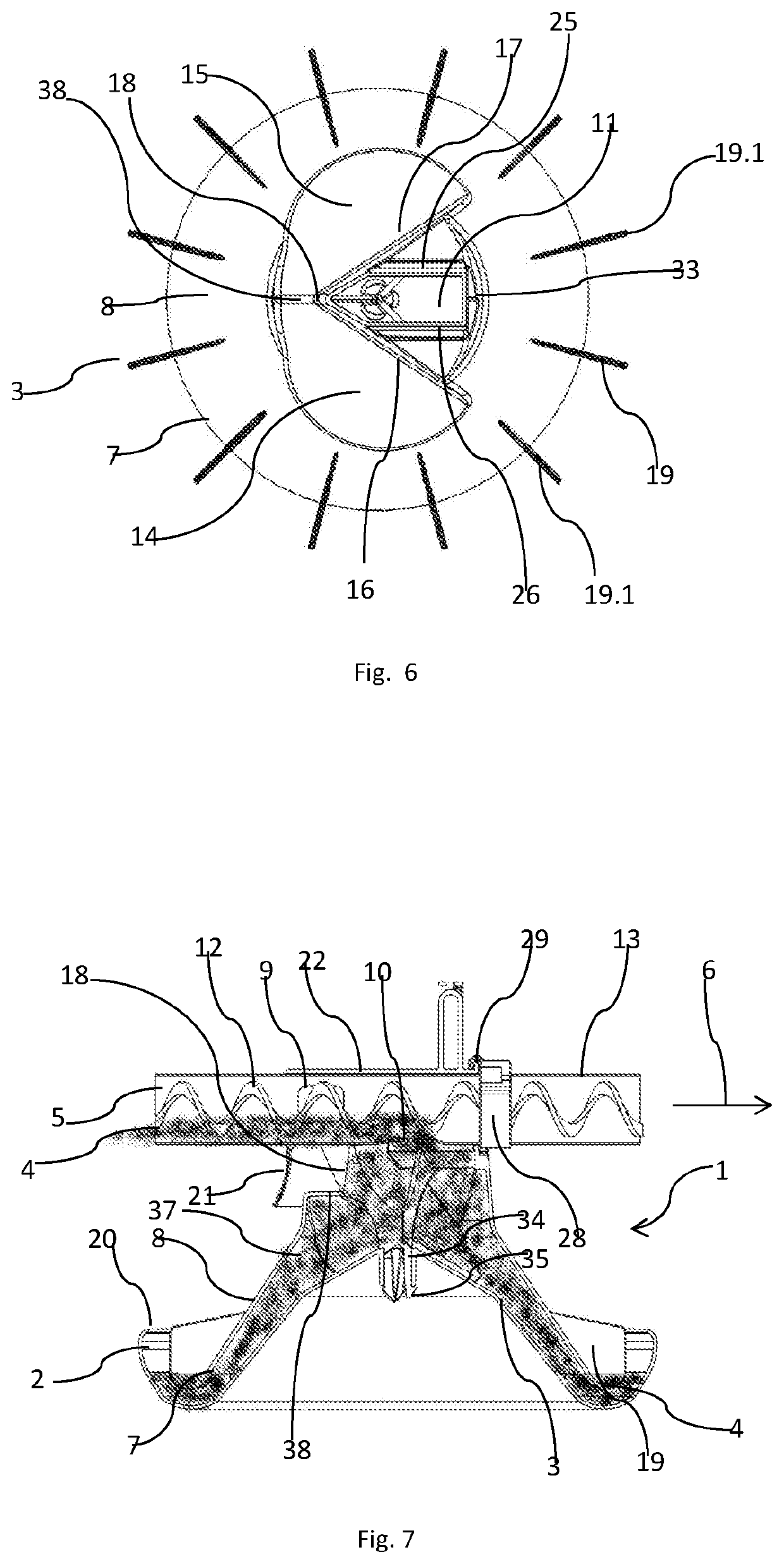A method of filling feeding pans as well as a feeding system