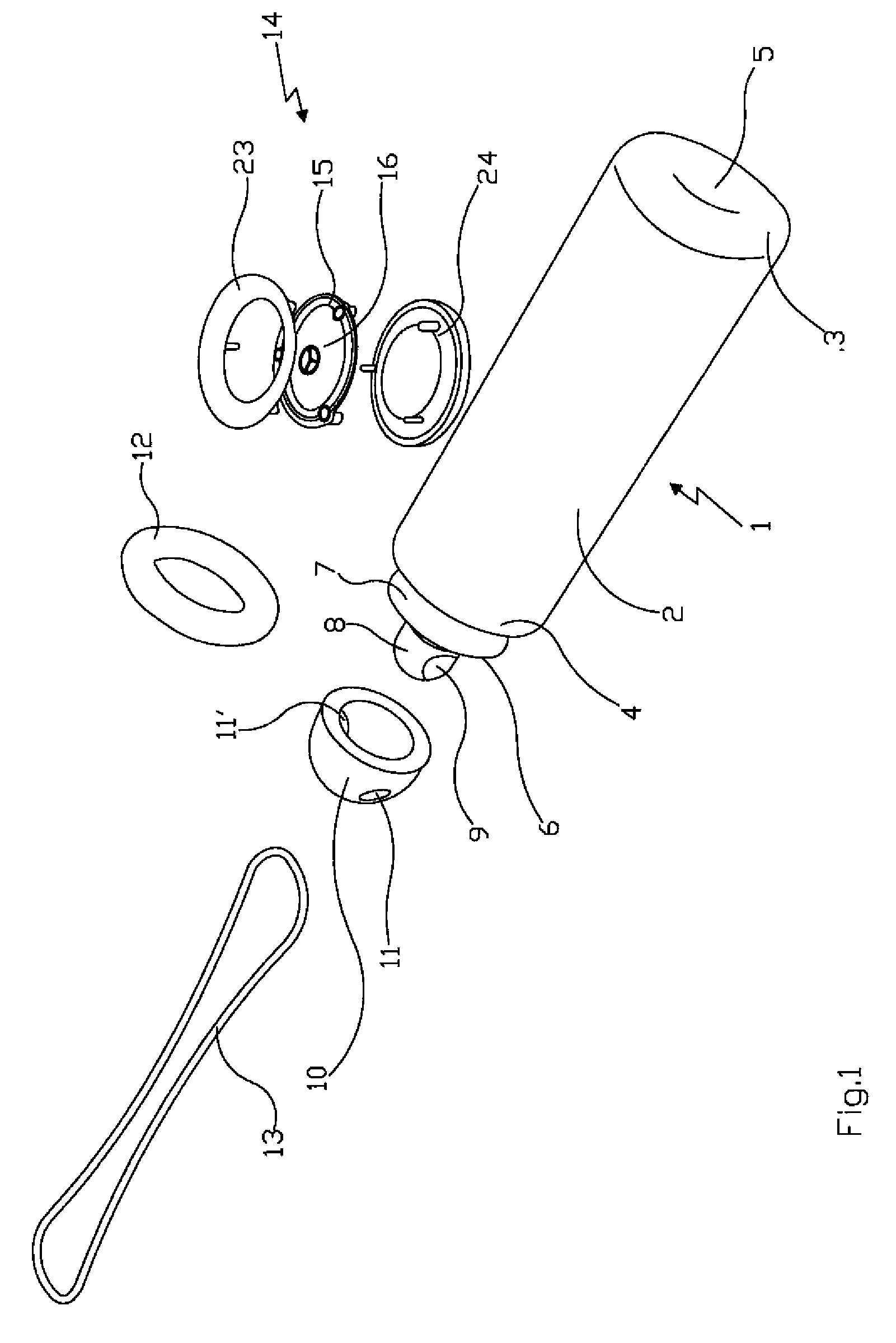 Method Of Producing Auto Induced Physiological Processes In A Body Cavity And A Device For Using It