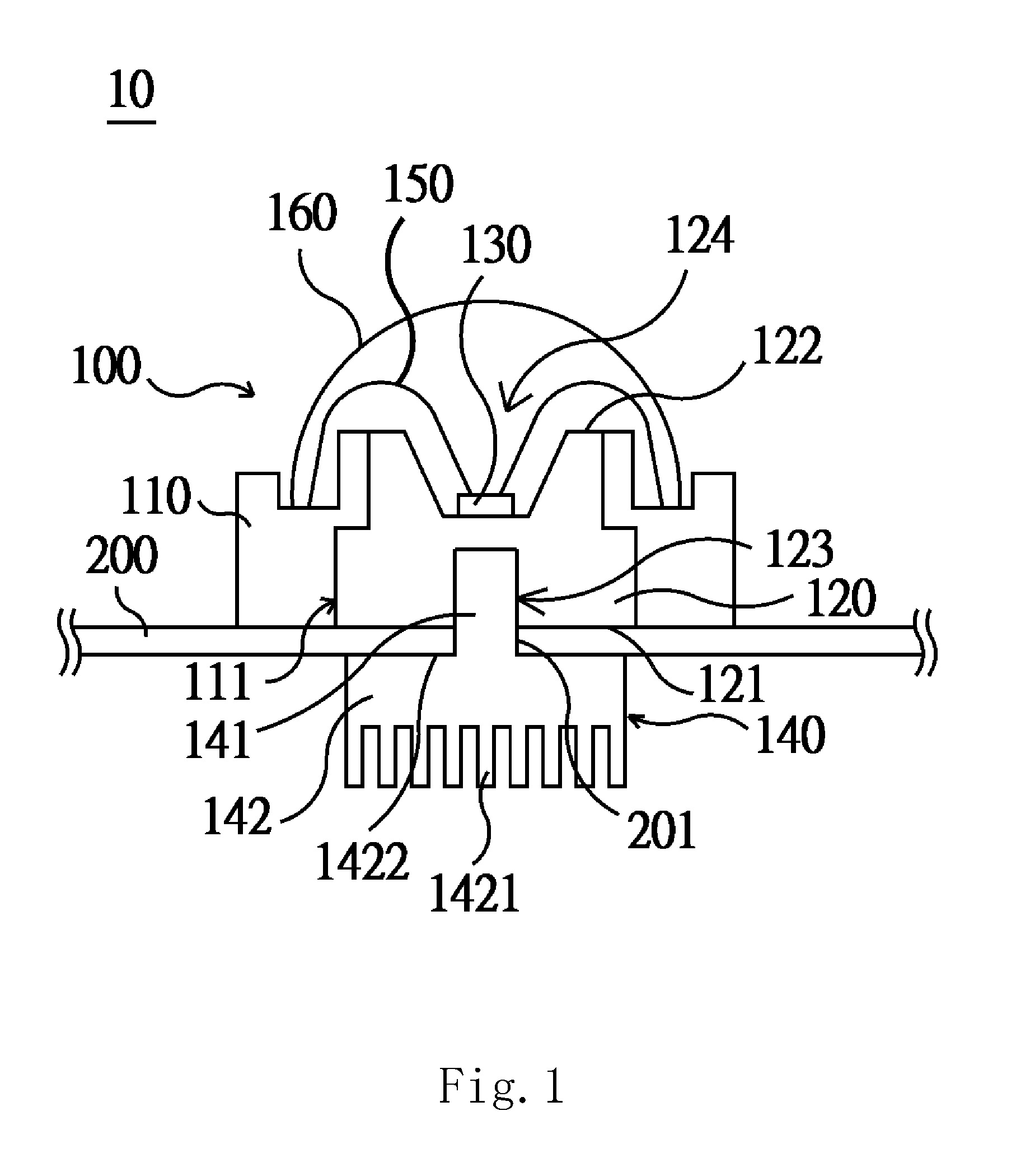 Backlight module and light-emitting source package structure thereof