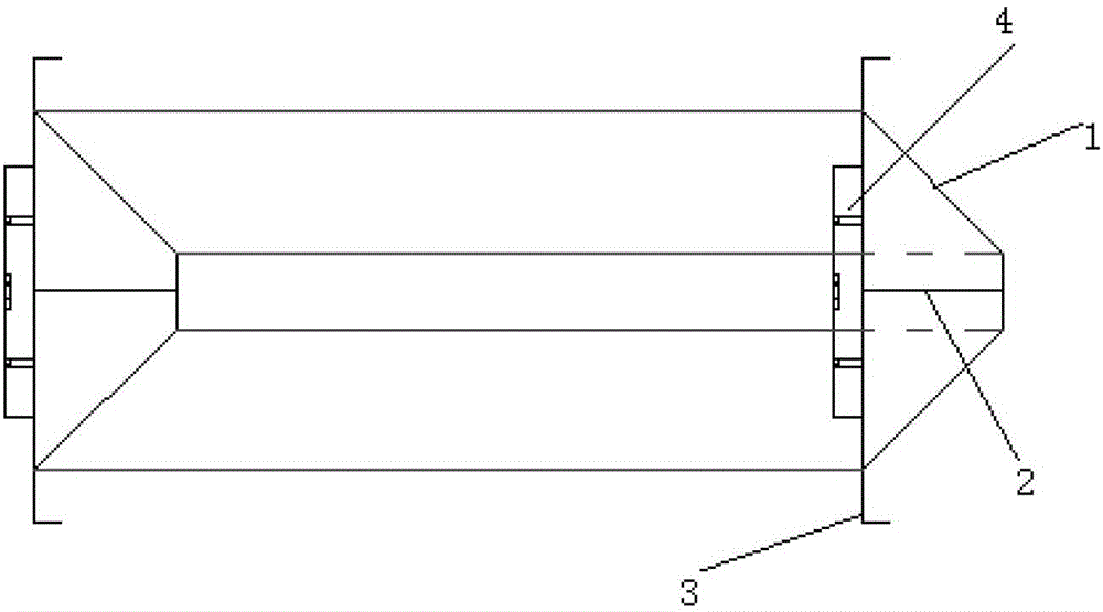 Construction method of locating device for drainage ditches of railway embankment