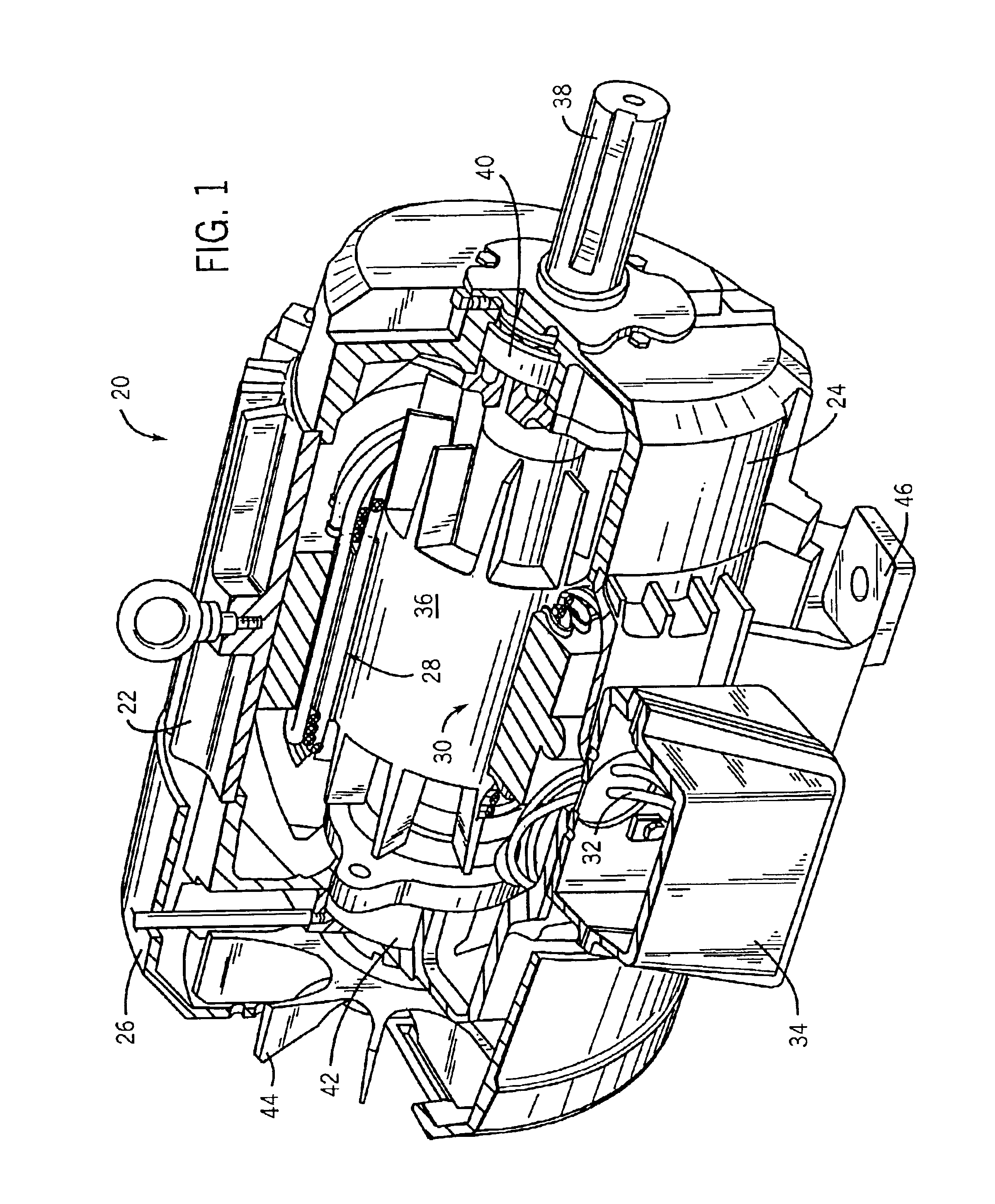 Induction motor module and motor incorporating same