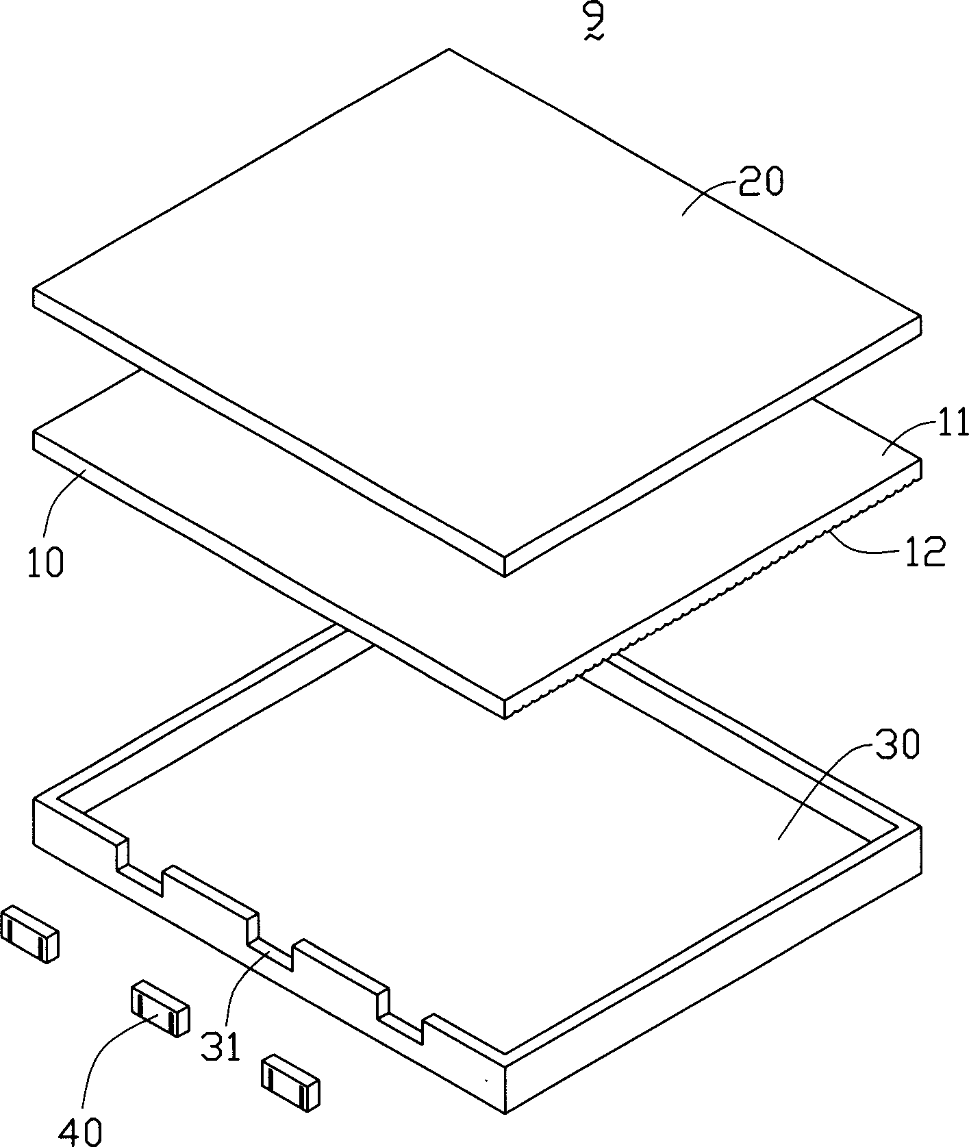 Backlight source device and liquid crystal display