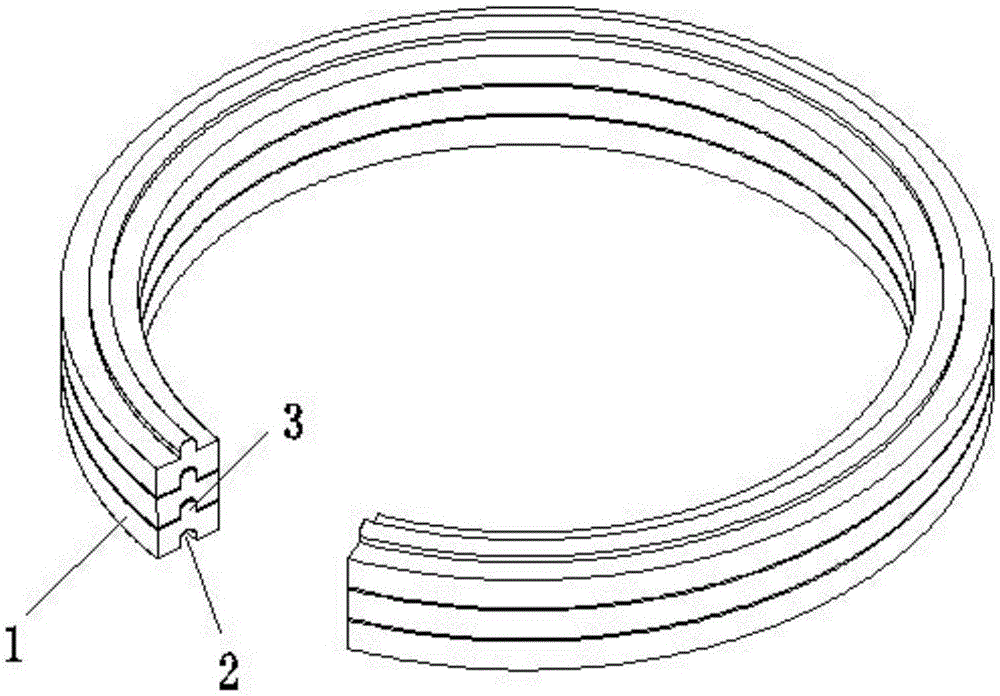 A compound connecting ring