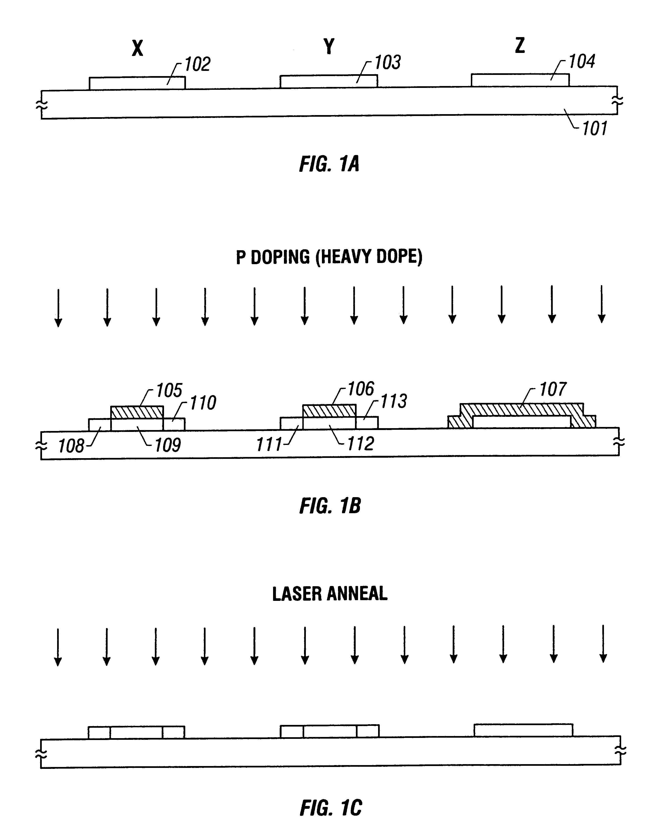 Active matrix type display device and fabrication method of the same