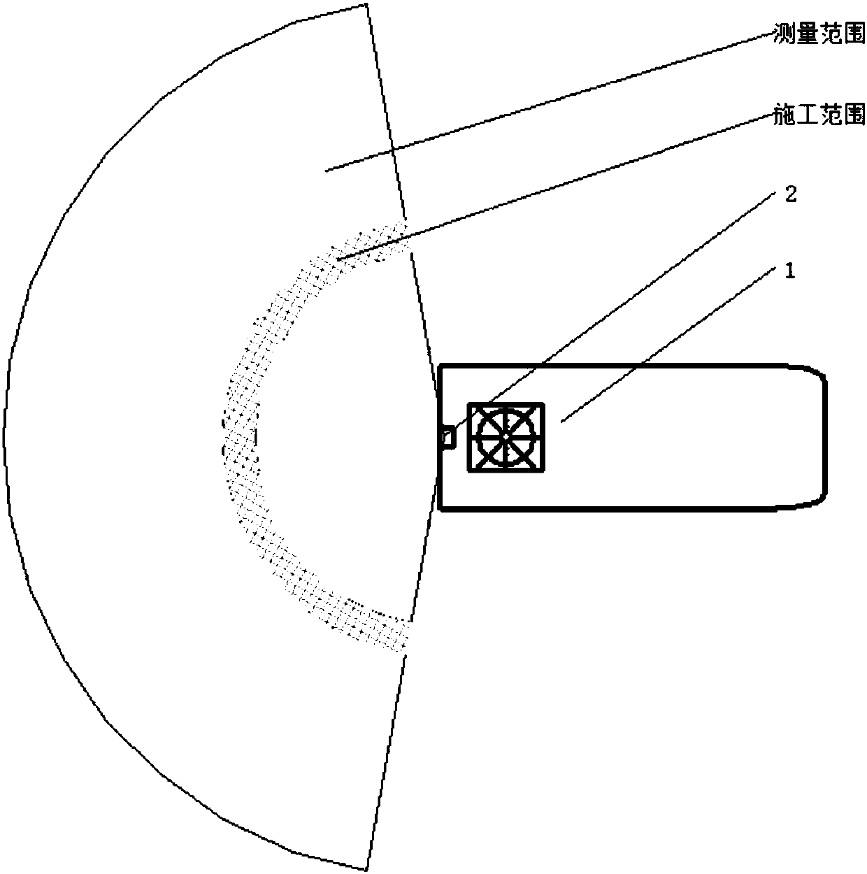 Dredging and measuring integrated sounding survey method for grab dredger