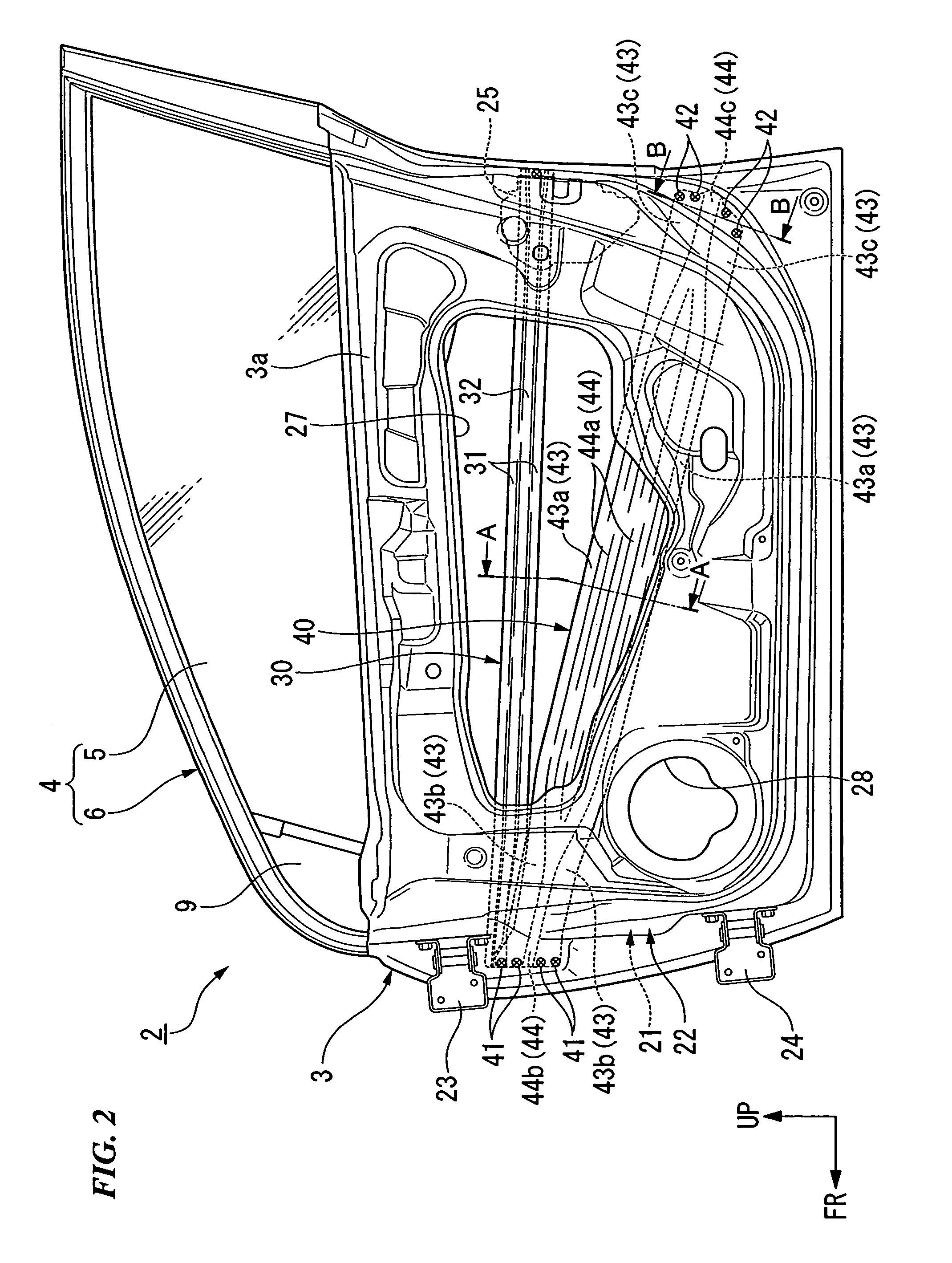 Press-molded door beam for a vehicle, having a longitudinal groove part protruding at the beam end