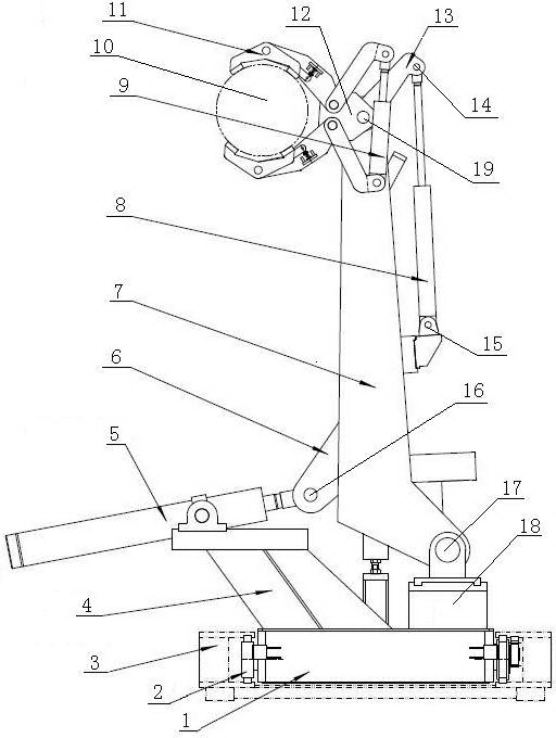 Automatic sleeve-loading and unloading and sleeve-transporting integrated device of cold-rolling mill