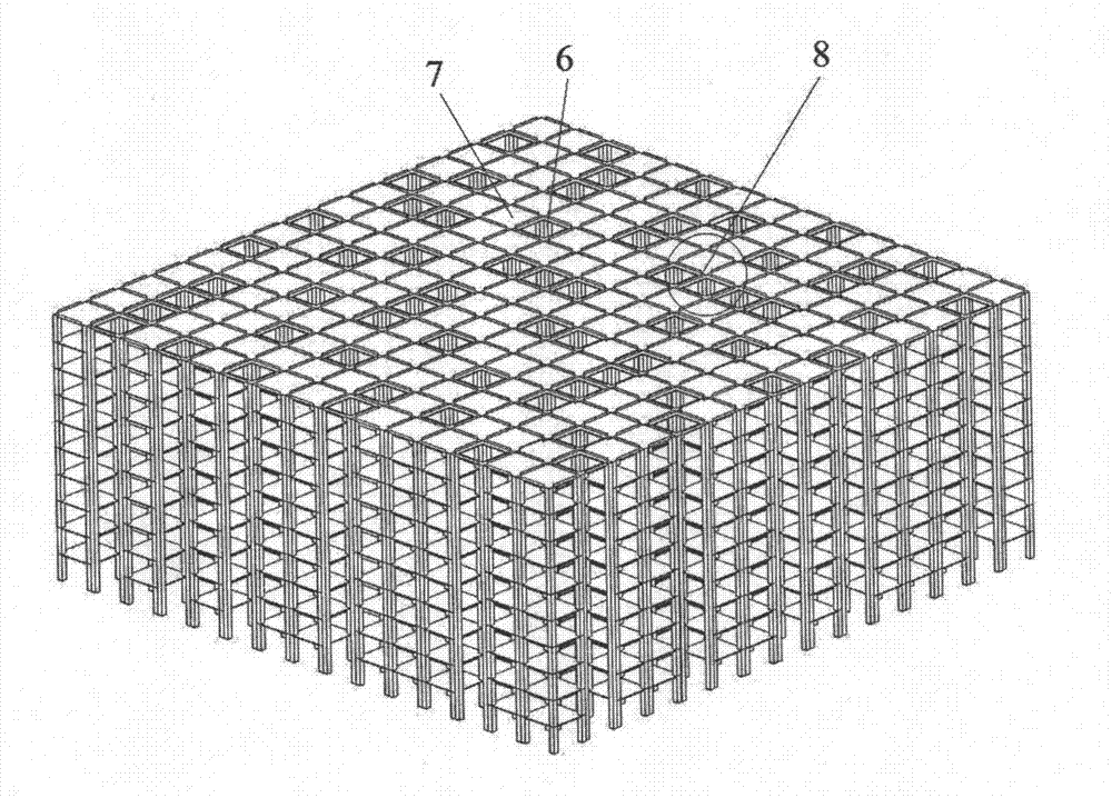 Checkerboard pattern type stereo storage rack