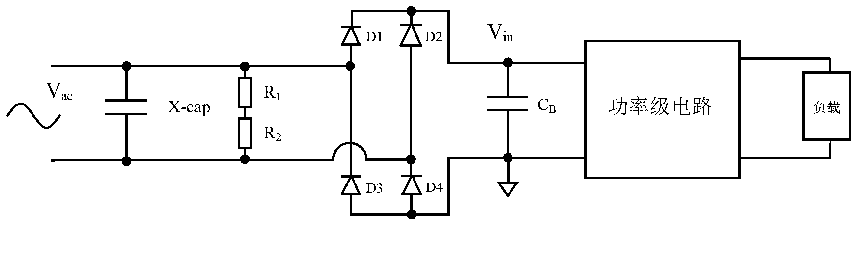 Capacity discharge method and circuit