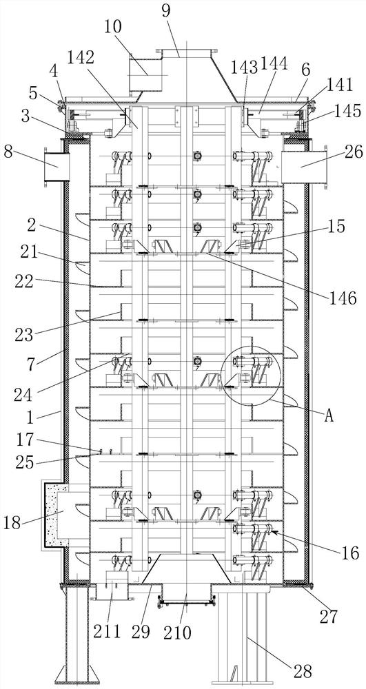 Vertical type regenerative oil furnace