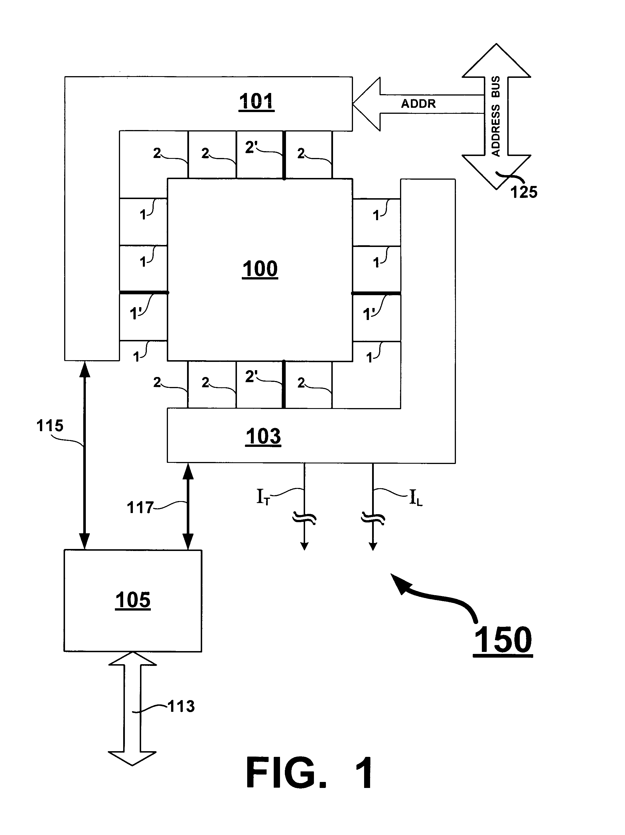 Sensing a signal in a two-terminal memory array having leakage current