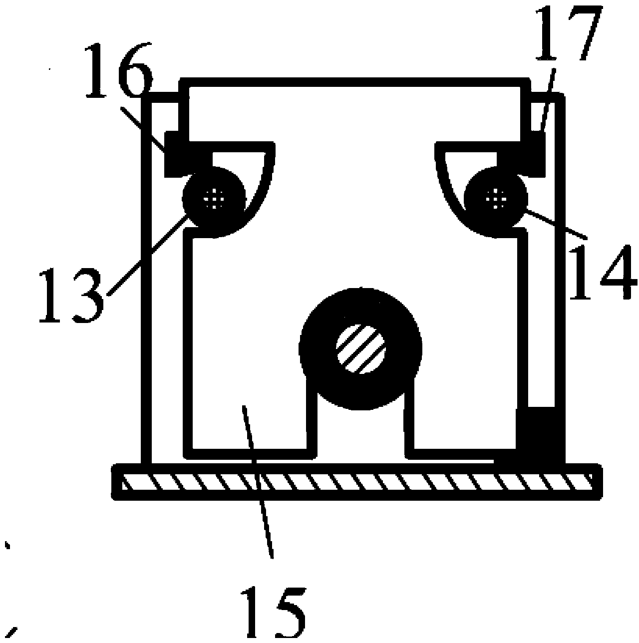 Center-of-gravity regulating device applied to underwater robotic dolphin