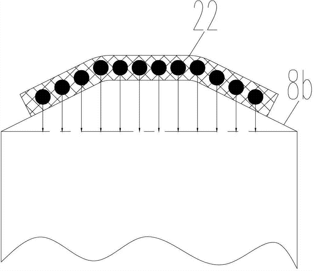 Flat composite steel belt guide pulley