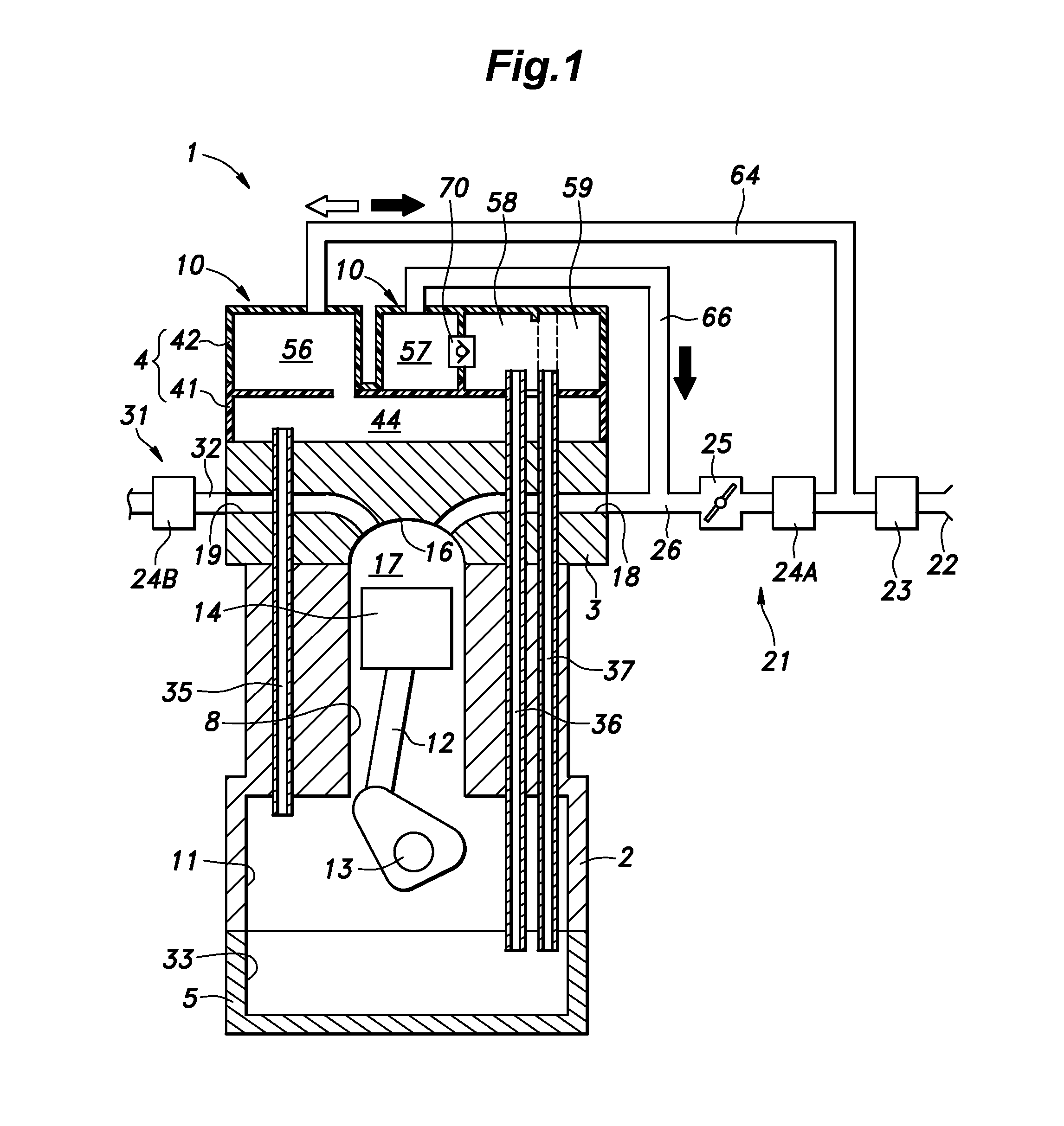 Oil separation device for internal combustion engine