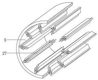 Crushing device for food detection based on chromatographic analysis method