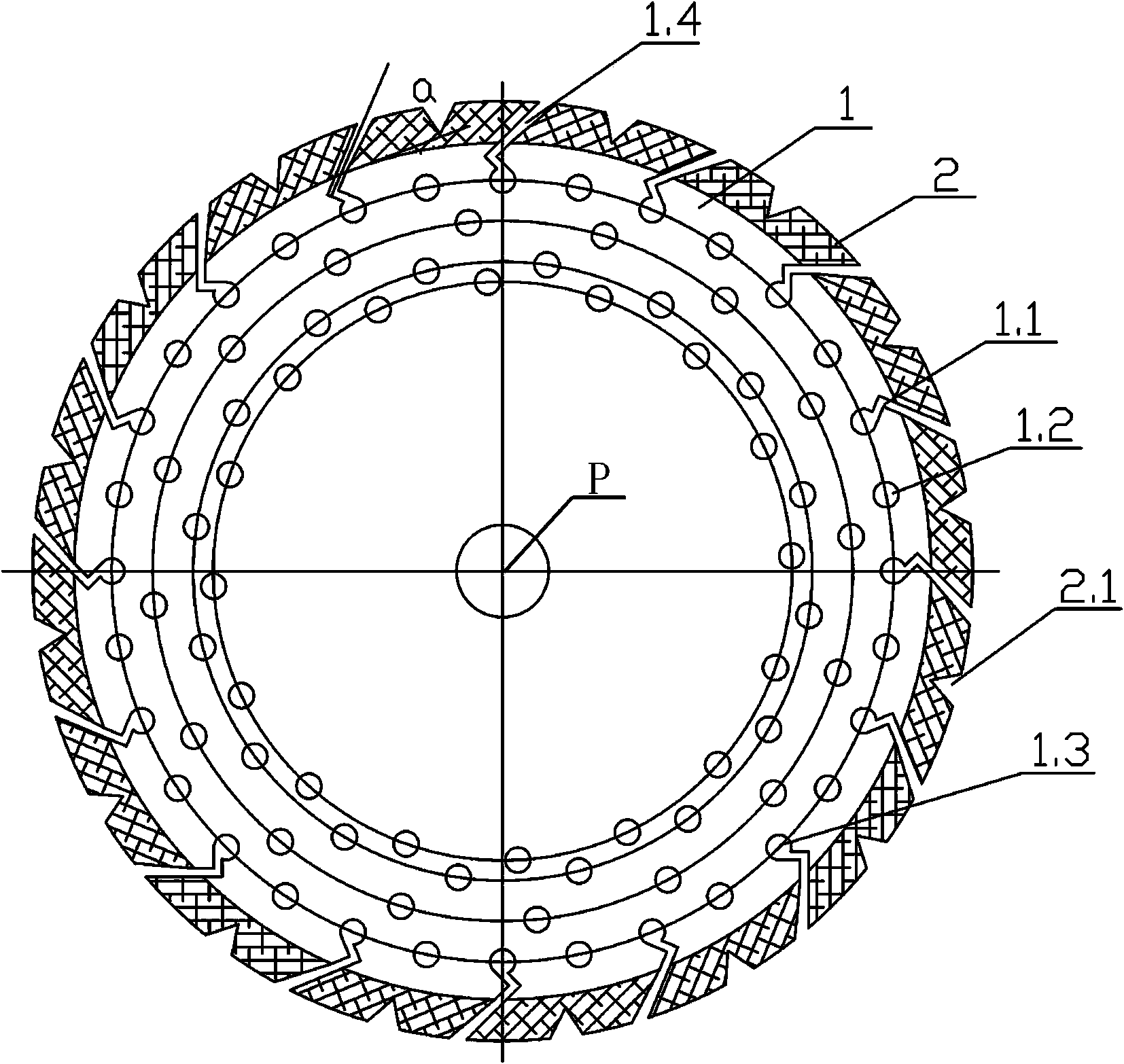 Small low-noise diamond circular saw blade