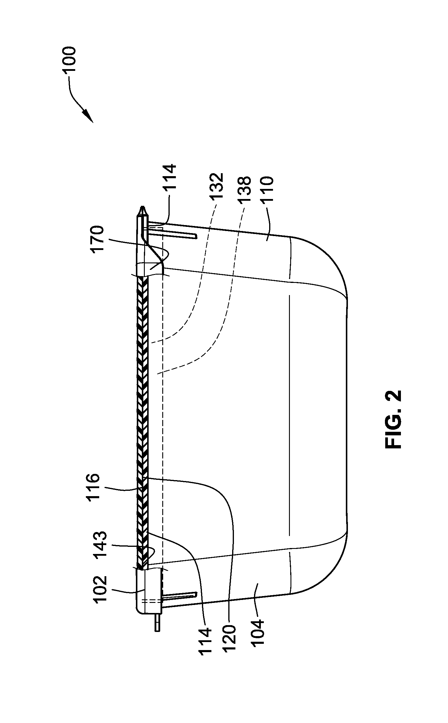 Container having a pre-curved lid