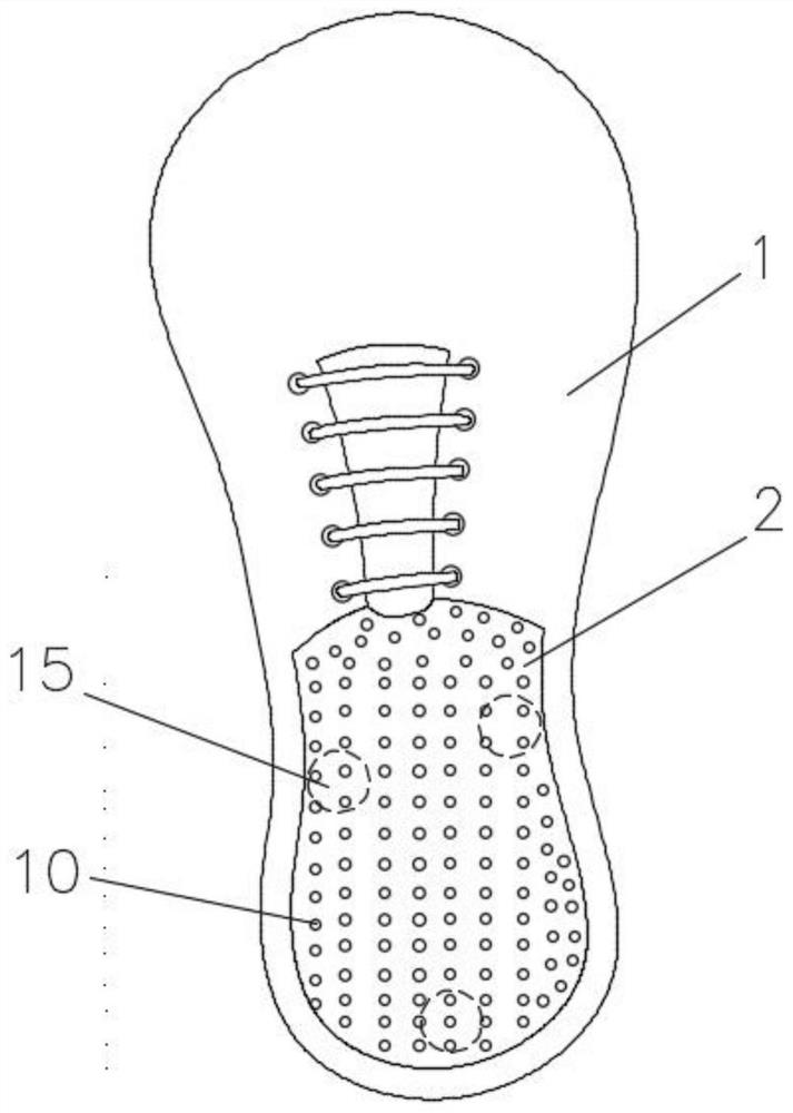 Health-care shoes based on infrared principle and preparation method of health-care shoes