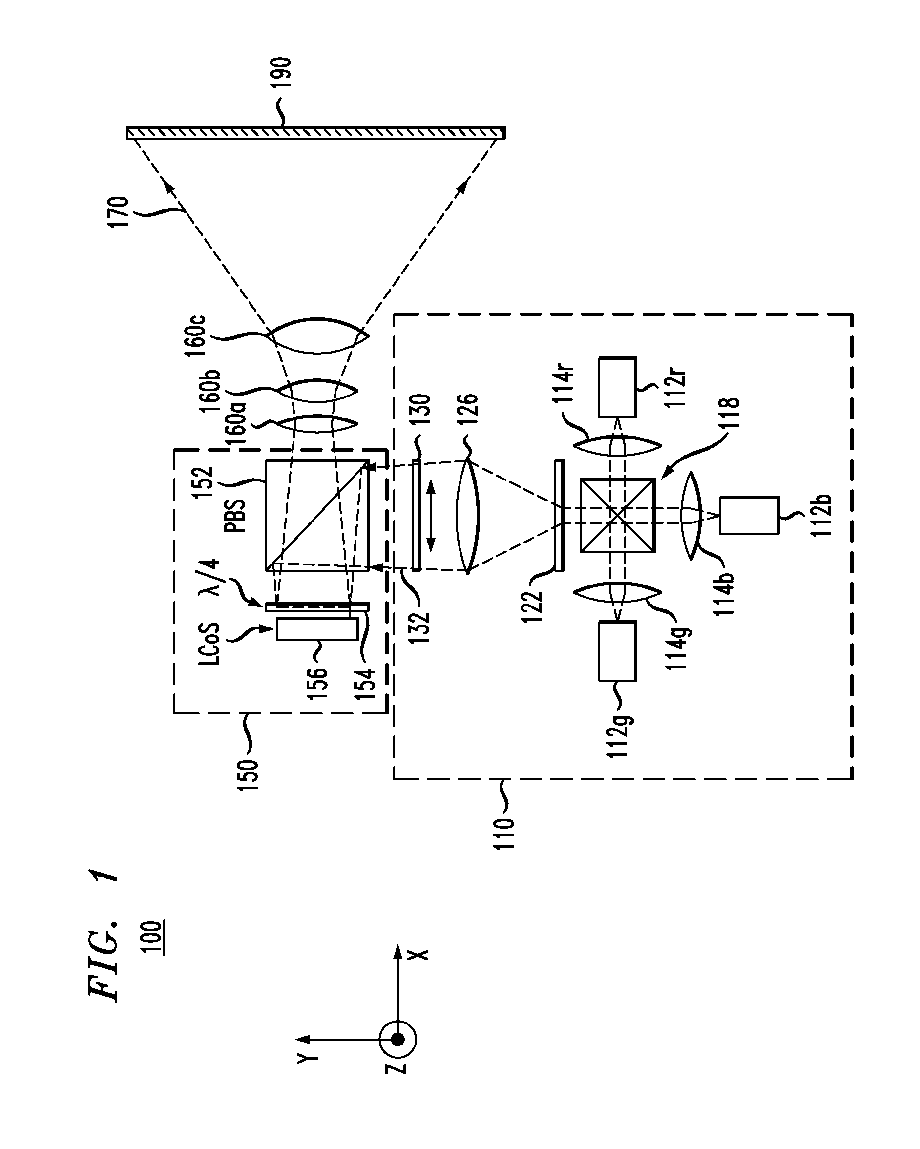 Image projector employing a speckle-reducing laser source