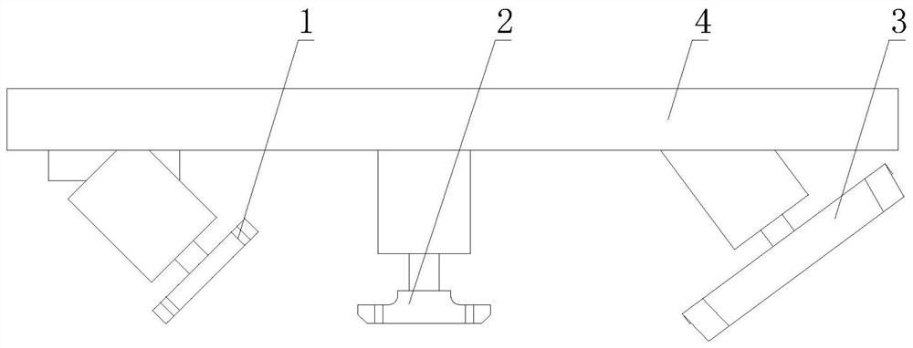 45-degree edge angle trimming and tracking chamfering machining device for edge sealing process and method