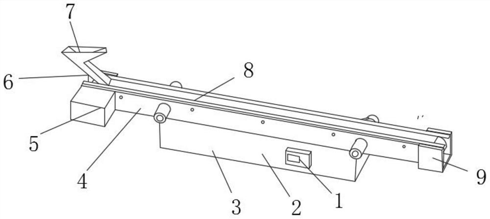 Hopper self-overturning type ore conveying device