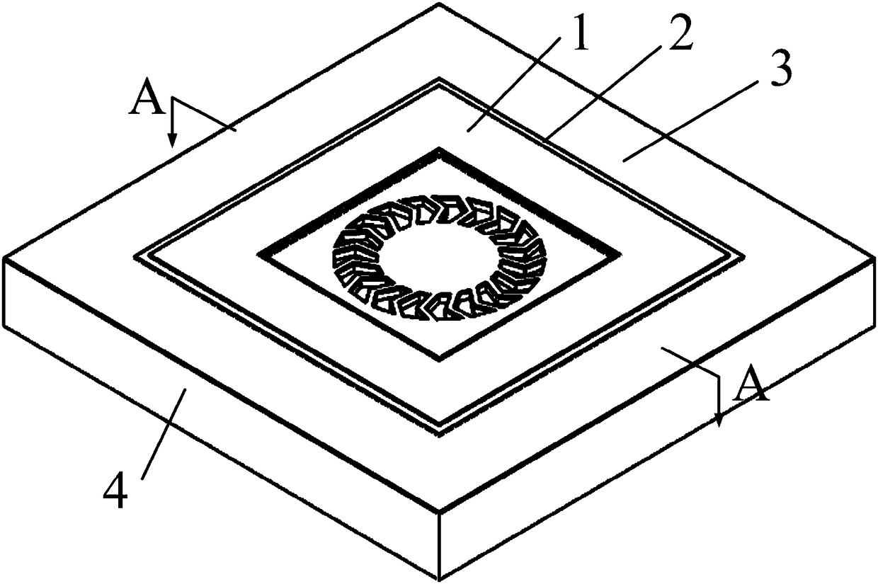 Micro electro mechanical piezoelectric ultrasonic transducer with V-shaped spring