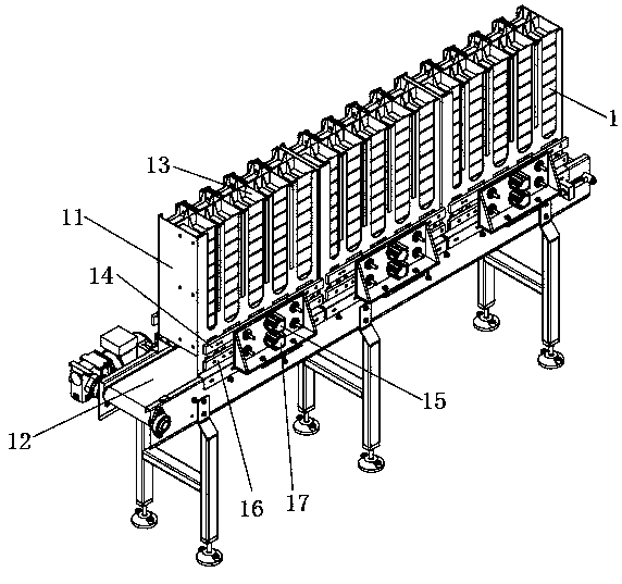 Combined box filling machine of battery assembly line