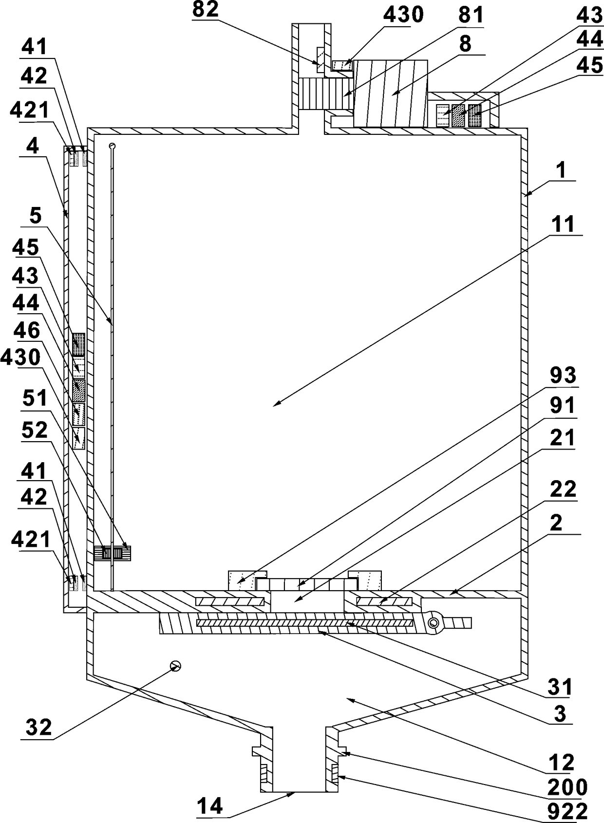 Automatic liquid-discharge drainage device